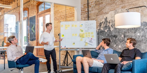 A pitch meeting