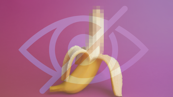 Pixelated banana Pixelated banana