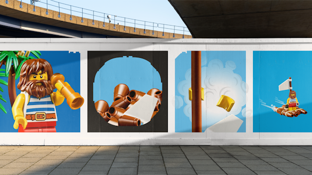 Lego billboards in the sun Lego billboards in the sun