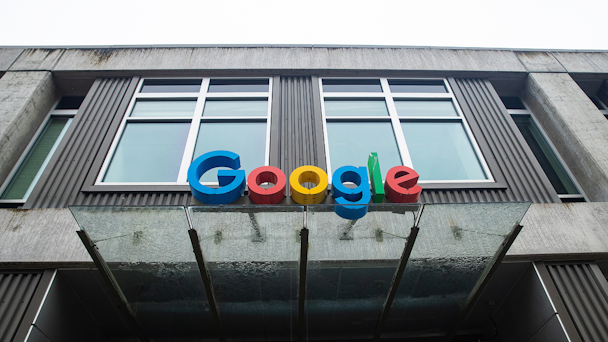 Google facade sign Google facade sign