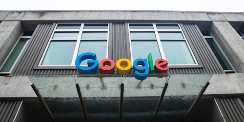 Google facade sign Google facade sign