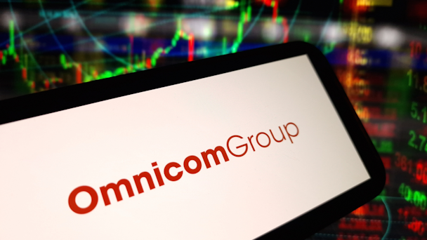 Omnicom logo on mobile screen Omnicom logo on mobile screen