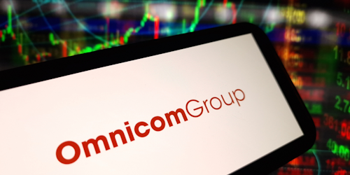 Omnicom logo on mobile screen Omnicom logo on mobile screen