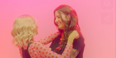 women slowdancing