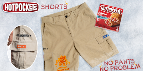 hot pockets branded shorts hot pockets branded shorts