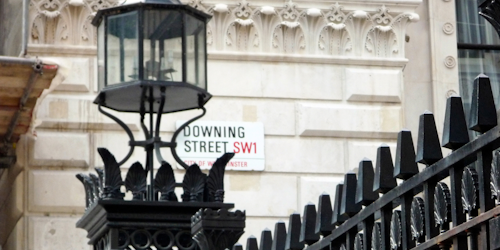 A shot of Downing Street A shot of Downing Street